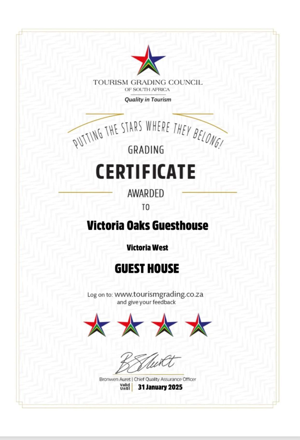 Victoria Oaks Guesthouse Victoria West Εξωτερικό φωτογραφία